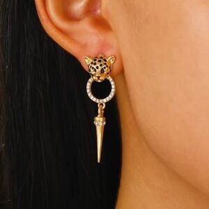 Panthere Gold Drop Earrings